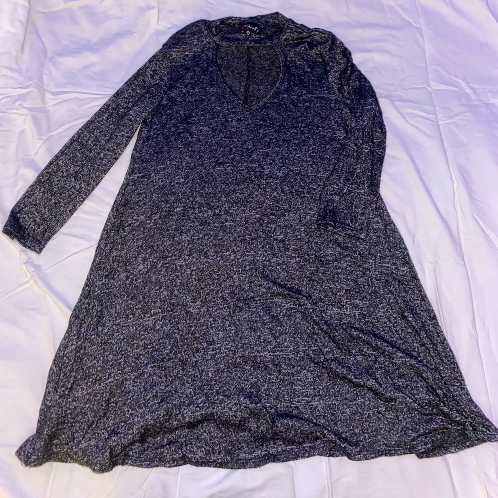 Long sleeved sweater dress